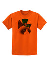 Leprechaun Disgruntled Cat Childrens T-Shirt-Childrens T-Shirt-TooLoud-Orange-X-Small-Davson Sales