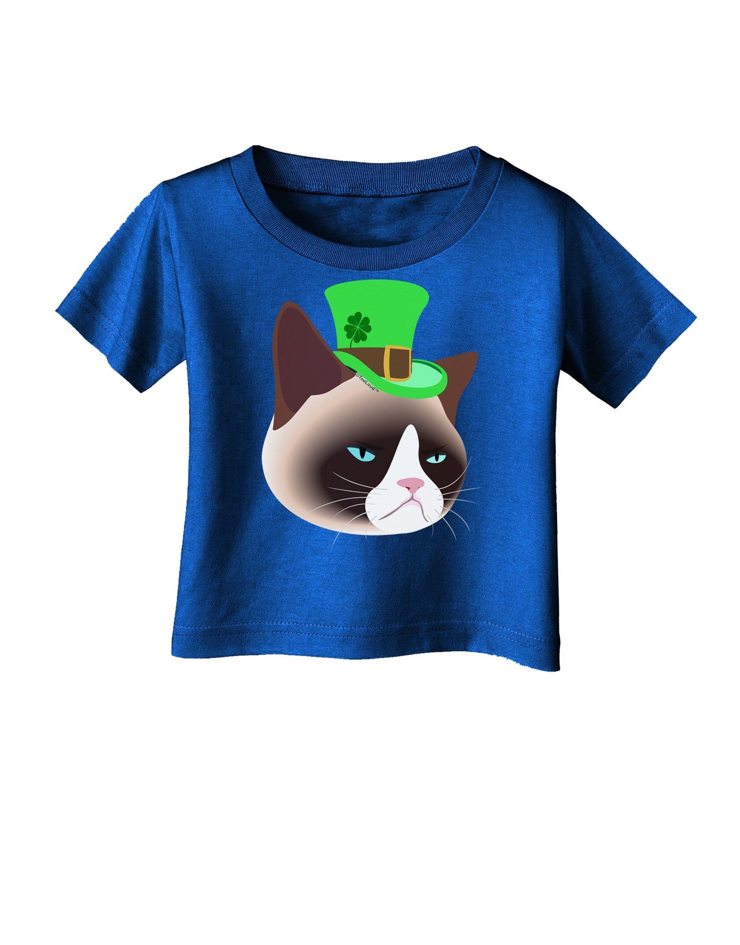 Leprechaun Disgruntled Cat Infant T-Shirt Dark-Infant T-Shirt-TooLoud-Royal-Blue-06-Months-Davson Sales