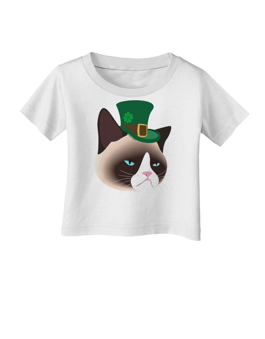 Leprechaun Disgruntled Cat Infant T-Shirt-Infant T-Shirt-TooLoud-White-06-Months-Davson Sales