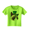 Leprechaun Disgruntled Cat Toddler T-Shirt-Toddler T-Shirt-TooLoud-Lime-Green-2T-Davson Sales