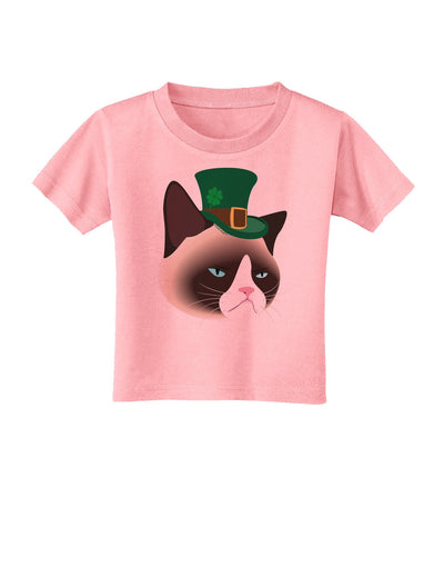 Leprechaun Disgruntled Cat Toddler T-Shirt-Toddler T-Shirt-TooLoud-Candy-Pink-2T-Davson Sales