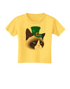 Leprechaun Disgruntled Cat Toddler T-Shirt-Toddler T-Shirt-TooLoud-Yellow-2T-Davson Sales