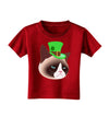 Leprechaun Disgruntled Cat Toddler T-Shirt Dark-Toddler T-Shirt-TooLoud-Red-2T-Davson Sales