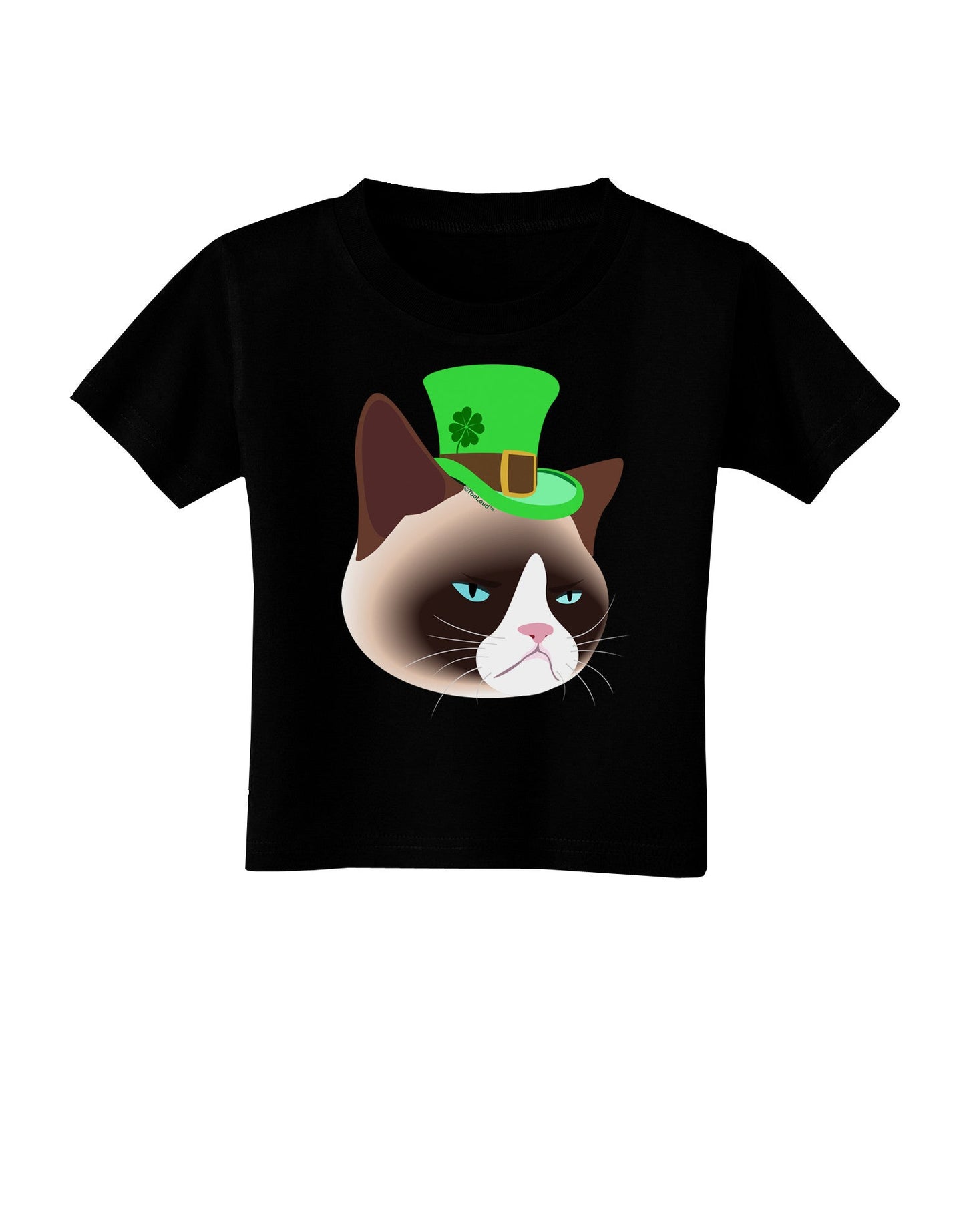 Leprechaun Disgruntled Cat Toddler T-Shirt Dark-Toddler T-Shirt-TooLoud-Black-2T-Davson Sales