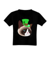 Leprechaun Disgruntled Cat Toddler T-Shirt Dark-Toddler T-Shirt-TooLoud-Black-2T-Davson Sales