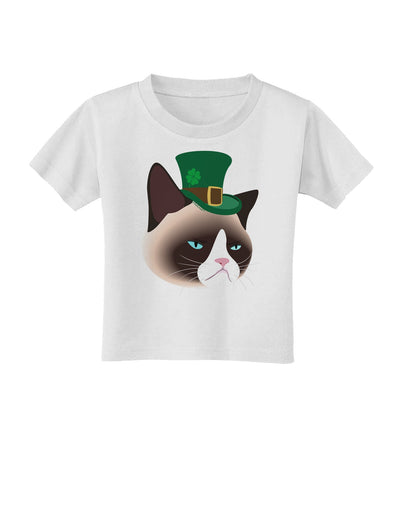 Leprechaun Disgruntled Cat Toddler T-Shirt-Toddler T-Shirt-TooLoud-White-2T-Davson Sales