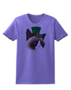 Leprechaun Disgruntled Cat Womens T-Shirt-Womens T-Shirt-TooLoud-Violet-X-Small-Davson Sales