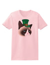 Leprechaun Disgruntled Cat Womens T-Shirt-Womens T-Shirt-TooLoud-PalePink-X-Small-Davson Sales