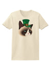 Leprechaun Disgruntled Cat Womens T-Shirt-Womens T-Shirt-TooLoud-Natural-X-Small-Davson Sales