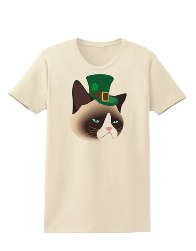 Leprechaun Disgruntled Cat Womens T-Shirt-Womens T-Shirt-TooLoud-Natural-X-Small-Davson Sales