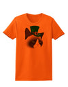 Leprechaun Disgruntled Cat Womens T-Shirt-Womens T-Shirt-TooLoud-Orange-X-Small-Davson Sales