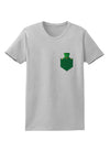 Leprechaun Peeking Out of Faux Pocket Womens T-Shirt by TooLoud-TooLoud-AshGray-X-Small-Davson Sales