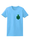 Leprechaun Peeking Out of Faux Pocket Womens T-Shirt by TooLoud-TooLoud-Aquatic-Blue-X-Small-Davson Sales