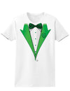 Leprechaun Tuxedo Adult Womens St. Patrick's Day T-Shirt-TooLoud-White-Small-Davson Sales