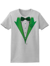 Leprechaun Tuxedo Adult Womens St. Patrick's Day T-Shirt-TooLoud-Ash Gray-Small-Davson Sales