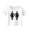 Lesbian Women Holding Hands LGBT Infant T-Shirt-Infant T-Shirt-TooLoud-White-06-Months-Davson Sales