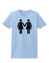 Lesbian Women Holding Hands LGBT Womens T-Shirt-Womens T-Shirt-TooLoud-Light-Blue-X-Small-Davson Sales