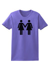 Lesbian Women Holding Hands LGBT Womens T-Shirt-Womens T-Shirt-TooLoud-Violet-X-Small-Davson Sales