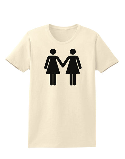 Lesbian Women Holding Hands LGBT Womens T-Shirt-Womens T-Shirt-TooLoud-Natural-X-Small-Davson Sales