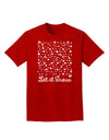 Let It Snow Falling Snowflakes - Christmas Adult Dark T-Shirt-Mens T-Shirt-TooLoud-Red-Small-Davson Sales