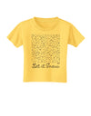 Let It Snow Falling Snowflakes - Christmas Toddler T-Shirt-Toddler T-Shirt-TooLoud-Yellow-2T-Davson Sales