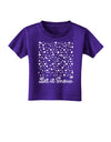 Let It Snow Falling Snowflakes - Christmas Toddler T-Shirt Dark-Toddler T-Shirt-TooLoud-Purple-2T-Davson Sales