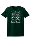 Let It Snow Falling Snowflakes - Christmas Womens Dark T-Shirt-TooLoud-Forest-Green-Small-Davson Sales