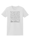 Let It Snow Falling Snowflakes - Christmas Womens T-Shirt-Womens T-Shirt-TooLoud-White-X-Small-Davson Sales