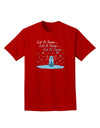 Let It Snow Happy Snowman Adult Dark T-Shirt-Mens T-Shirt-TooLoud-Red-Small-Davson Sales