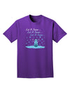 Let It Snow Happy Snowman Adult Dark T-Shirt-Mens T-Shirt-TooLoud-Purple-Small-Davson Sales
