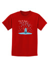 Let It Snow Happy Snowman Childrens Dark T-Shirt-Childrens T-Shirt-TooLoud-Red-X-Small-Davson Sales