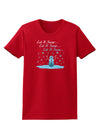 Let It Snow Happy Snowman Womens Dark T-Shirt-TooLoud-Red-X-Small-Davson Sales