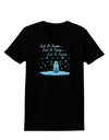 Let It Snow Happy Snowman Womens Dark T-Shirt-TooLoud-Black-X-Small-Davson Sales