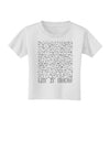 Let It Snow Text Snowflakes - Christmas Toddler T-Shirt-Toddler T-Shirt-TooLoud-White-2T-Davson Sales