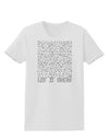 Let It Snow Text Snowflakes - Christmas Womens T-Shirt-Womens T-Shirt-TooLoud-White-X-Small-Davson Sales