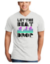 Let the Beat Drop Design Adult V-Neck T-shirt by TooLoud-Mens V-Neck T-Shirt-TooLoud-White-Small-Davson Sales