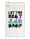 Let the Beat Drop Design Micro Terry Gromet Golf Towel 16 x 25 inch by TooLoud-Golf Towel-TooLoud-White-Davson Sales