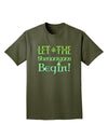 Let the Shenanigans Begin Adult Dark T-Shirt-Mens T-Shirt-TooLoud-Military-Green-Small-Davson Sales