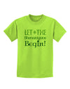 Let the Shenanigans Begin Childrens T-Shirt-Childrens T-Shirt-TooLoud-Lime-Green-X-Small-Davson Sales