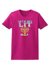 Let's Get Lit Menorah Womens Dark T-Shirt-Womens T-Shirt-TooLoud-Hot-Pink-Small-Davson Sales