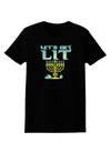 Let's Get Lit Menorah Womens Dark T-Shirt-Womens T-Shirt-TooLoud-Black-X-Small-Davson Sales