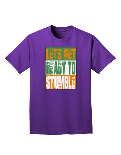 Lets Get Ready To Stumble Adult Dark T-Shirt by TooLoud-Mens T-Shirt-TooLoud-Purple-Small-Davson Sales