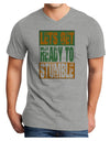 Lets Get Ready To Stumble Adult V-Neck T-shirt by TooLoud-Mens V-Neck T-Shirt-TooLoud-HeatherGray-Small-Davson Sales