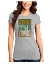 Lets Get Ready To Stumble Juniors Petite T-Shirt by TooLoud-T-Shirts Juniors Tops-TooLoud-Ash-Gray-Juniors Fitted X-Small-Davson Sales