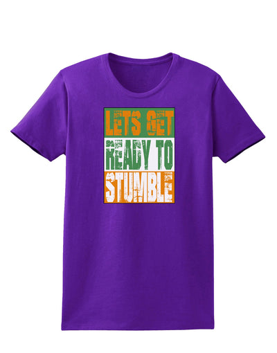 Lets Get Ready To Stumble Womens Dark T-Shirt by TooLoud-TooLoud-Purple-X-Small-Davson Sales