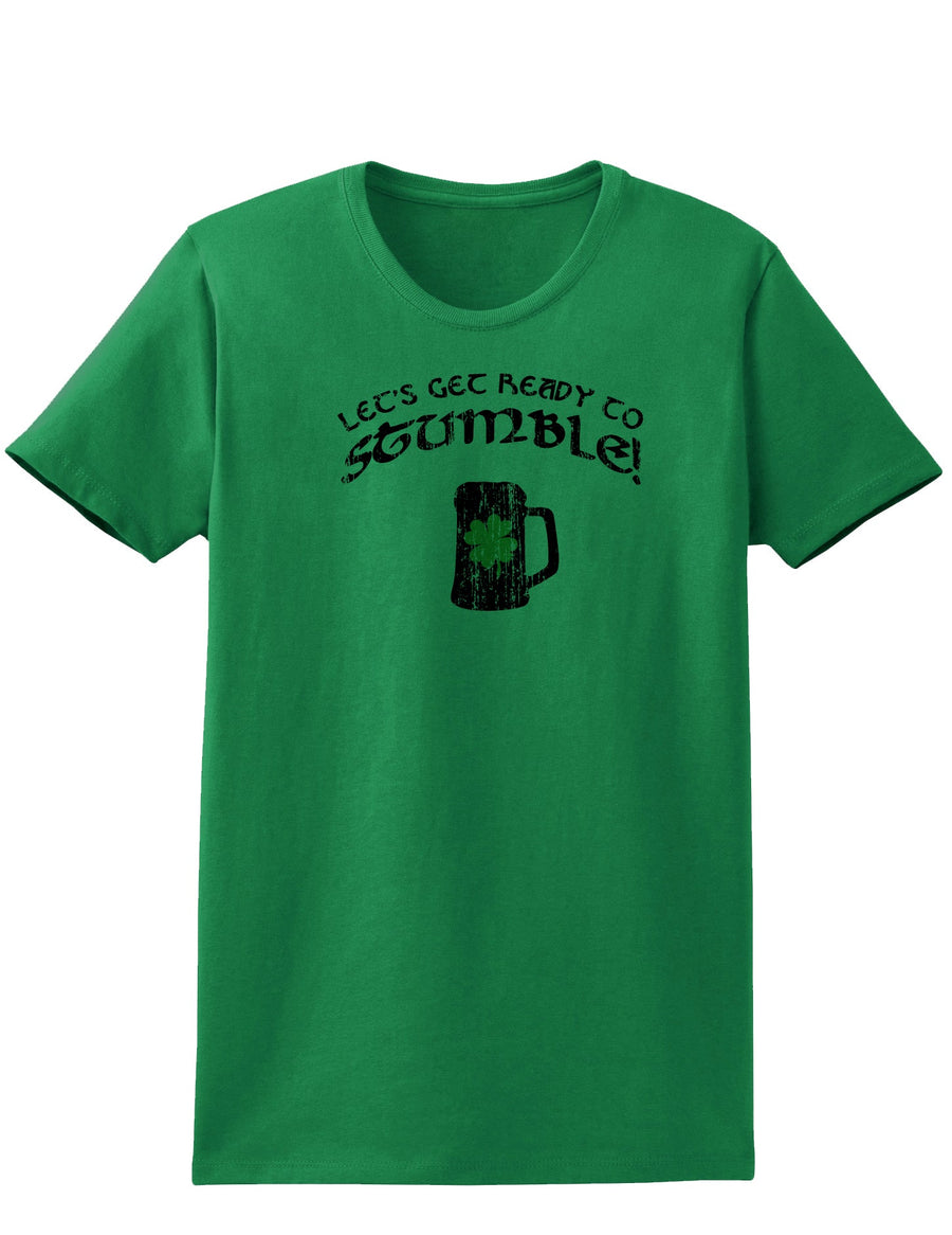 Lets Get Ready to Stumble Adult Womens St. Patrick's Day T-Shirt-TooLoud-Ash Gray-Small-Davson Sales