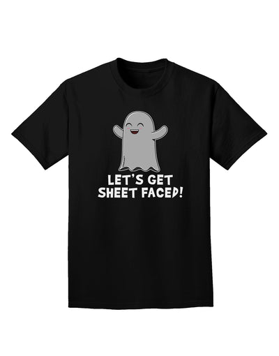 Let's Get Sheet Faced Adult Dark T-Shirt by TooLoud-Mens T-Shirt-TooLoud-Black-Small-Davson Sales