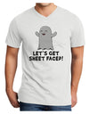 Let's Get Sheet Faced Adult V-Neck T-shirt by TooLoud-Mens V-Neck T-Shirt-TooLoud-White-Small-Davson Sales