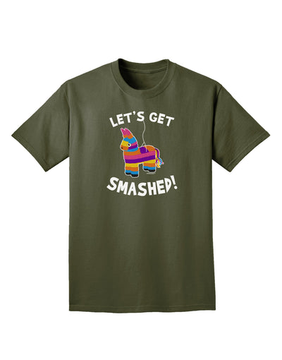 Let's Get Smashed Pinata Adult Dark T-Shirt-Mens T-Shirt-TooLoud-Military-Green-Small-Davson Sales