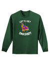 Let's Get Smashed Pinata Adult Long Sleeve Dark T-Shirt-TooLoud-Dark-Green-Small-Davson Sales